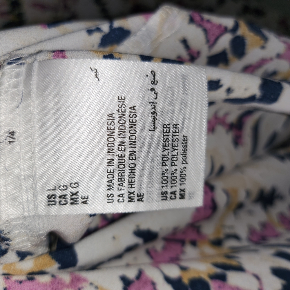 JM Collection Multicolor Abstract Blouse - Picture 4 of 5